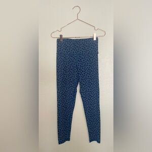 Aerie chill play move Blue Cheetah Print Leggings